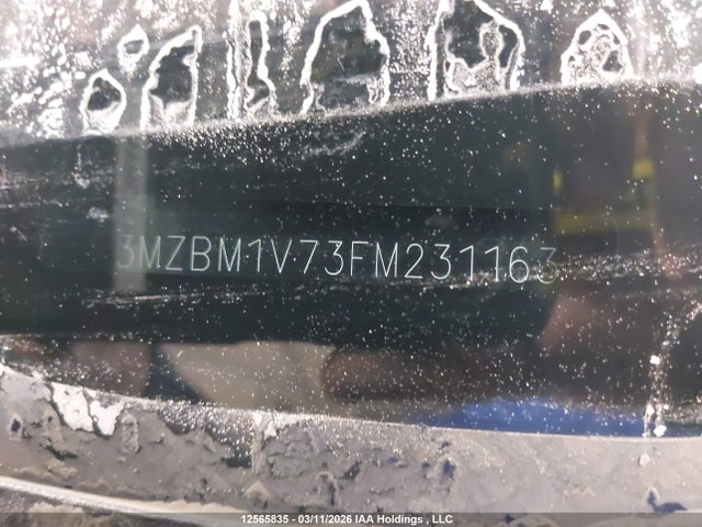 3MZBM1V73FM231163 Mazda 3 TOURING