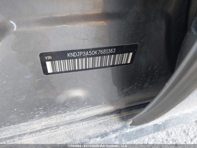 12565864 :رقم المزاد ، KNDJP3A50K7681363 vin ، 2019 Kia Soul مزاد بيع