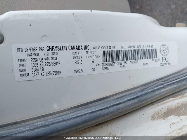 Aukcja sprzedaży 2012 Dodge Grand Caravan Se/sxt, vin: 2C4RDGBG0CR142728, numer aukcji: 12565882