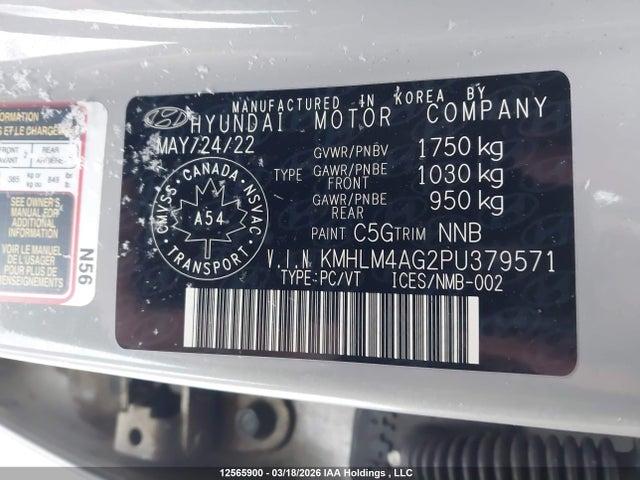 Продажа на аукционе авто 2023 Hyundai Elantra Preferred Ivt With Tech Package, vin: KMHLM4AG2PU379571, номер лота: 12565900