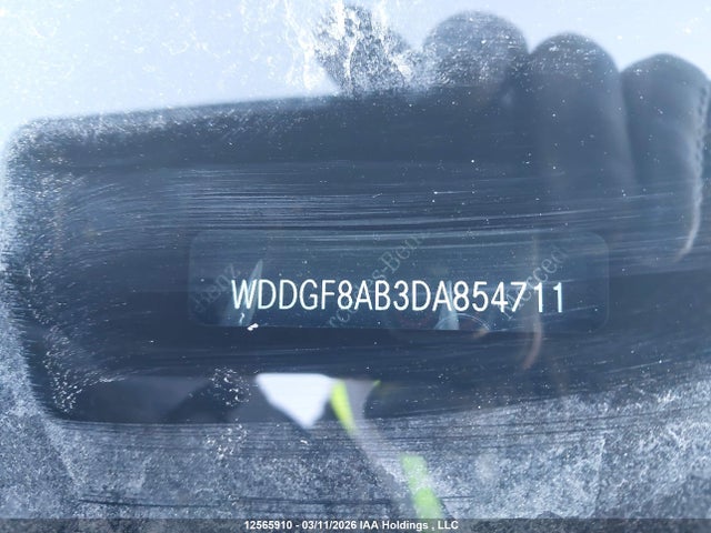 12565910 :رقم المزاد ، WDDGF8AB3DA854711 vin ، 2013 Mercedes-benz C 300 4matic مزاد بيع