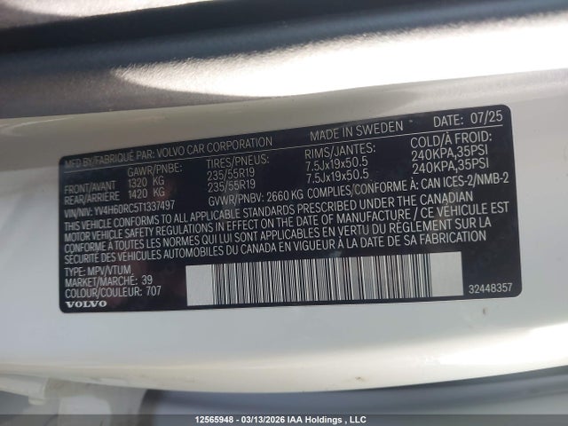 Volvo XC60 PLUS 2026 YV4H60RC5T1337497 Image 19