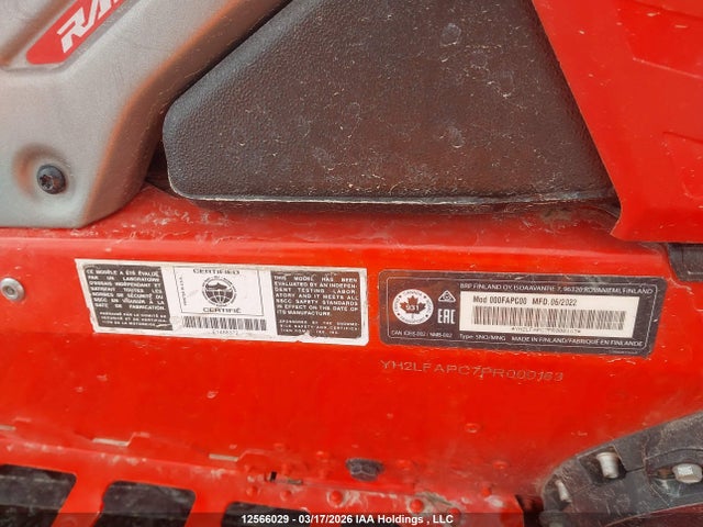 Aukcja sprzedaży 2023 Lynx Xterrain Re 3700 900 Ace Turbo R, vin: YH2LFAPC7PR000163, numer aukcji: 12566029