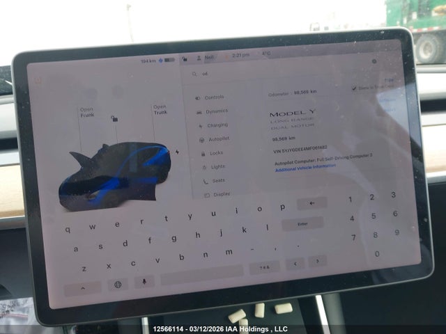 Tesla Model Y 2021 5YJYGDEE4MF061482 Image 7