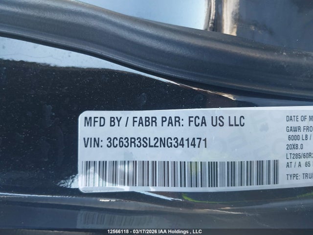 3C63R3SL2NG341471 RAM 3500 Limited