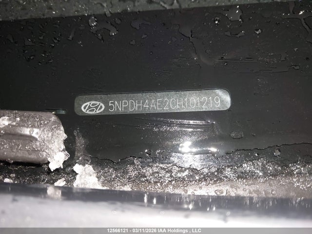 Aukcja sprzedaży 2012 Hyundai Elantra Gls/limited, vin: 5NPDH4AE2CH101219, numer aukcji: 12566121