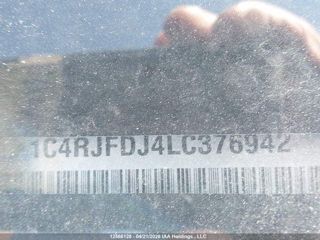 1C4RJFDJ4LC376942 Jeep Grand Cherokee Srt-8