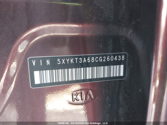 Aukcja sprzedaży 2012 Kia Sorento, vin: 5XYKT3A68CG260438, numer aukcji: 12566148