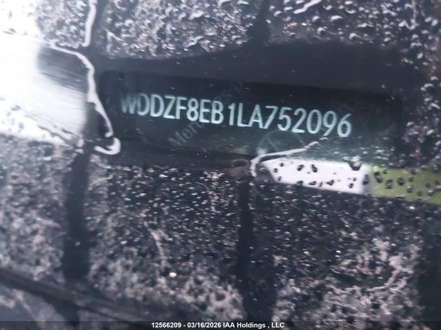 12566209 :رقم المزاد ، WDDZF8EB1LA752096 vin ، 2020 Mercedes-benz E 350 4matic مزاد بيع