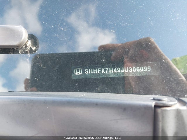 SHHFK7H49JU306099 Honda Civic Sport