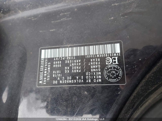 3VWE57BU9KM124491 Volkswagen Jetta 1.4 Tsi Highline