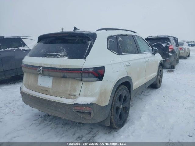 2025 Volkswagen Taos Comfortline Black Edition მანქანა იყიდება აუქციონზე, vin: 3VV2C7B20SM052852, აუქციონის ნომერი: 12566269