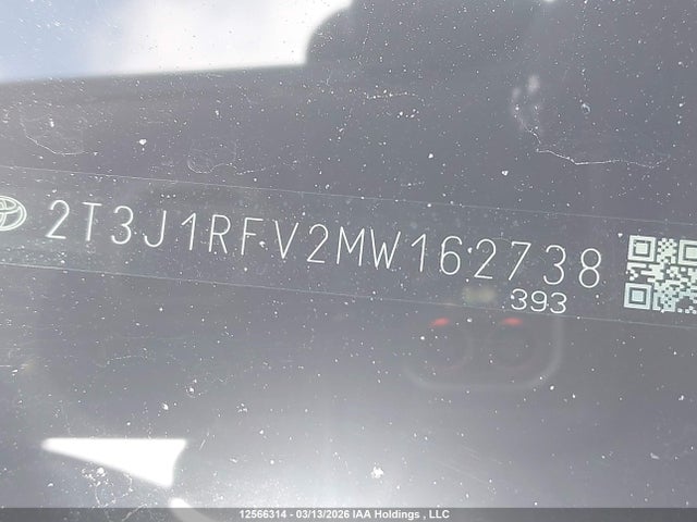 2021 Toyota Rav4 Adventure/trd Off Road მანქანა იყიდება აუქციონზე, vin: 2T3J1RFV2MW162738, აუქციონის ნომერი: 12566314