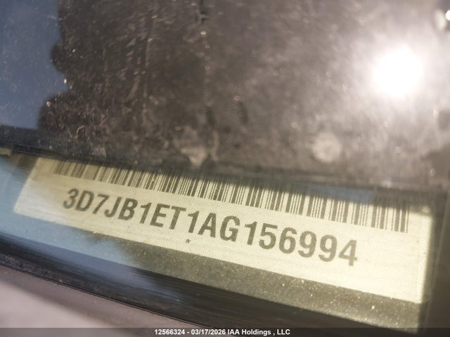 Aukcja sprzedaży 2010 Dodge Ram 1500, vin: 3D7JB1ET1AG156994, numer aukcji: 12566324