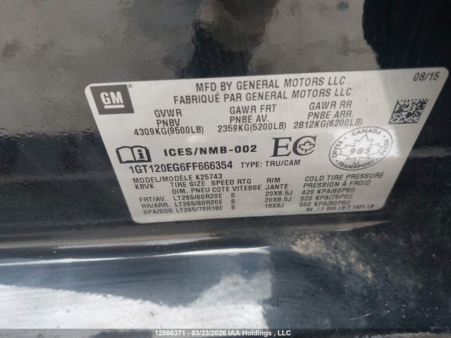 1GT120EG6FF666354 GMC Sierra K2500 Denali