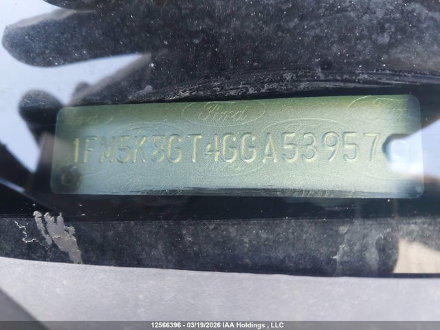 1FM5K8GT4GGA53957 Ford EXPLORER SPORT