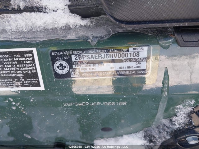 2BPSAERJ6RV000108 Skidoo Expedition