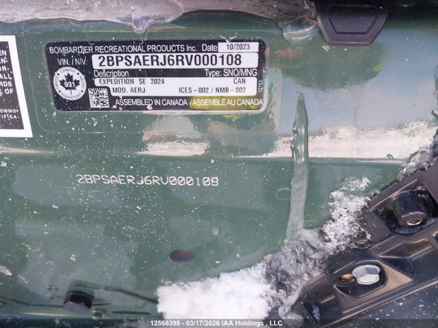 2BPSAERJ6RV000108 Skidoo Expedition