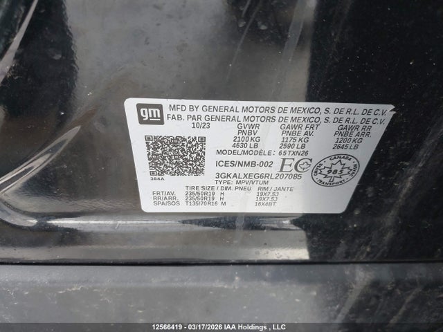 3GKALXEG6RL207085 GMC Terrain Denali