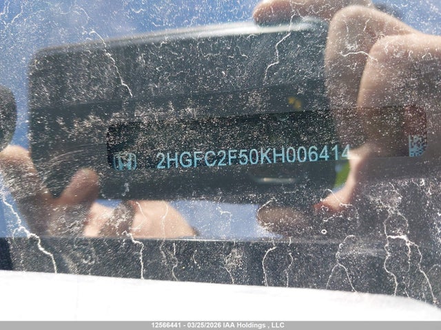 Продаж на аукціоні авто 2019 Honda Civic Lx, vin: 2HGFC2F50KH006414, номер лоту: 12566441