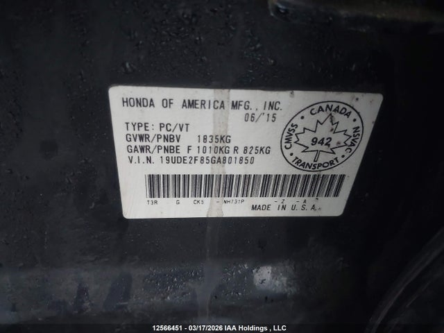 19UDE2F85GA801850 Acura Ilx Premium/technology
