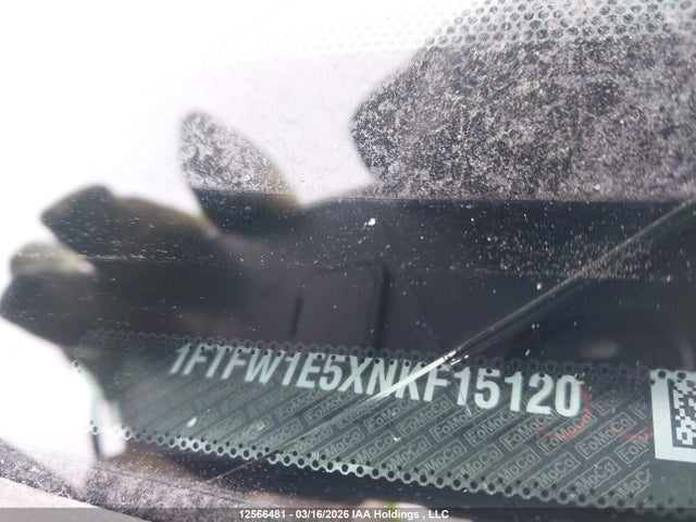 1FTFW1E5XNKF15120 Ford F-150 Xlt