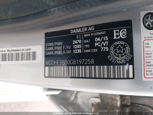 Продаж на аукціоні авто 2016 Mercedes-benz E 550 4matic, vin: WDDHF9BB0GB197258, номер лоту: 12566483