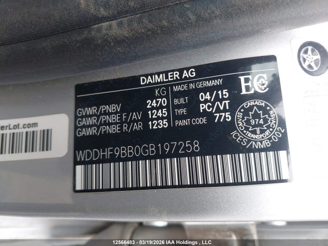 Продаж на аукціоні авто 2016 Mercedes-benz E 550 4matic, vin: WDDHF9BB0GB197258, номер лоту: 12566483