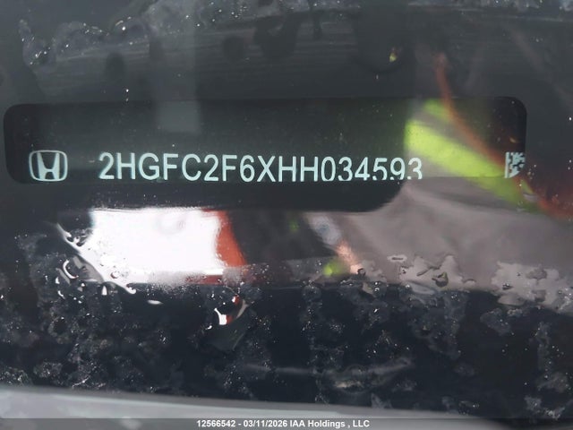 Aukcja sprzedaży 2017 Honda Civic Lx, vin: 2HGFC2F6XHH034593, numer aukcji: 12566542