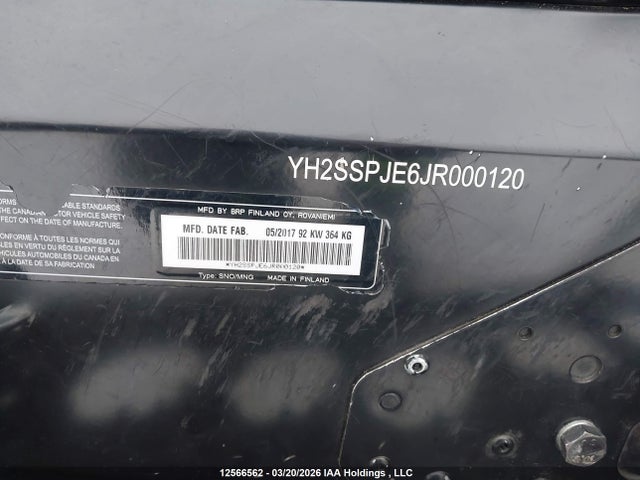 YH2SSPJE6JR000120 Skidoo Expedition