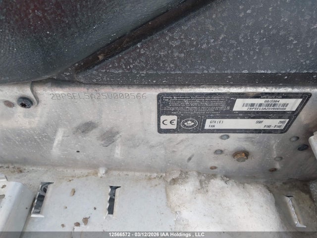 12566572 :رقم المزاد ، 2BPSEL5A25V000566 vin ، 2005 Skidoo  مزاد بيع