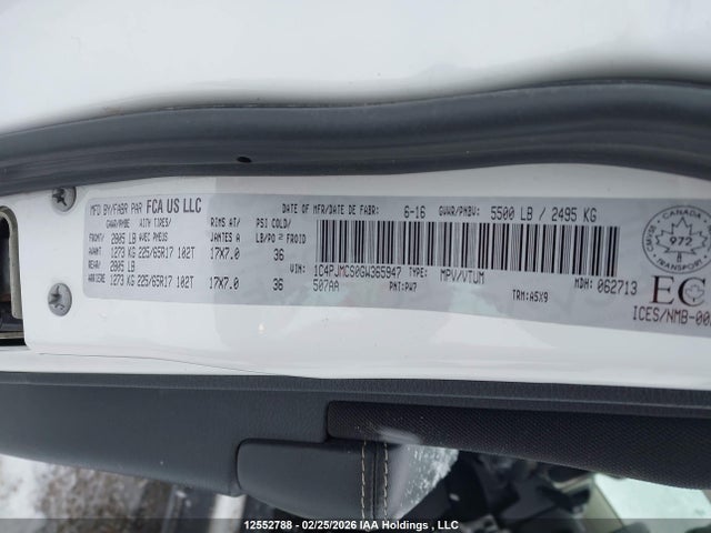 1C4PJMCS0GW365947 Jeep Cherokee North