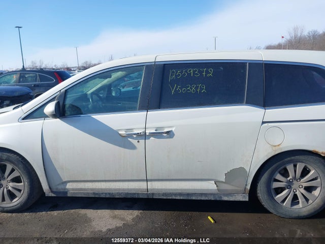 2014 Honda Odyssey Ex-l მანქანა იყიდება აუქციონზე, vin: 5FNRL5H6XEB503872, აუქციონის ნომერი: 12559372