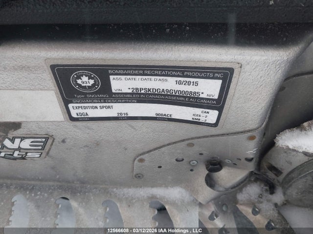 2BPSKDGA9GV000885 Skidoo Expedition
