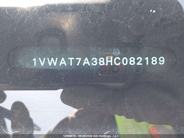 Продаж на аукціоні авто 2017 Volkswagen Passat S, vin: 1VWAT7A38HC082189, номер лоту: 12566676