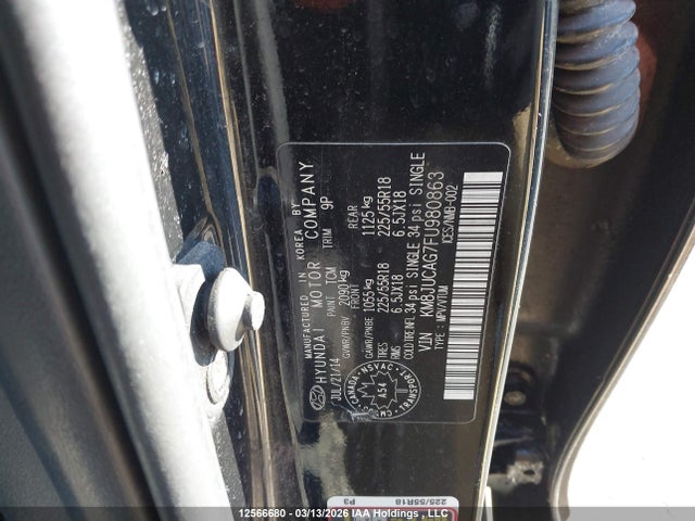 12566680 :رقم المزاد ، KM8JUCAG7FU980863 vin ، 2015 Hyundai Tucson Limited مزاد بيع