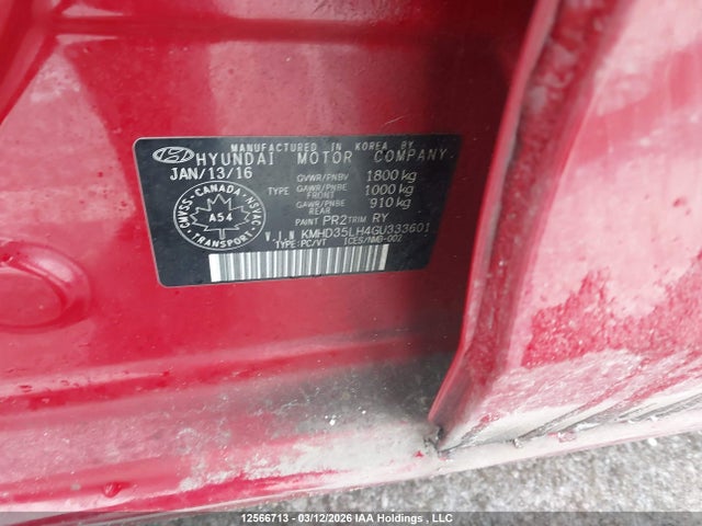KMHD35LH4GU333601 Hyundai ELANTRA GT