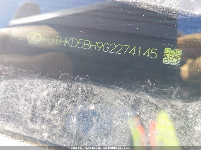 JTHKD5BH9G2274145 Lexus CT 200