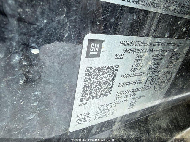 1GTP9AEK5MZ215654 GMC SIERRA 1500