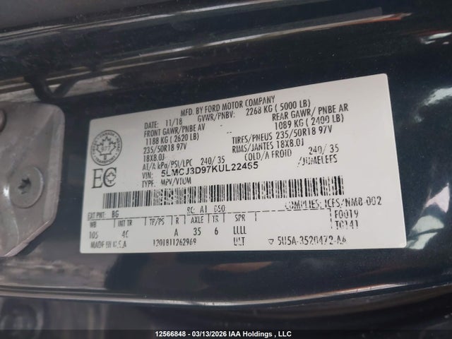 Lincoln Mkc Reserve 2019 5LMCJ3D97KUL22465 Image 9