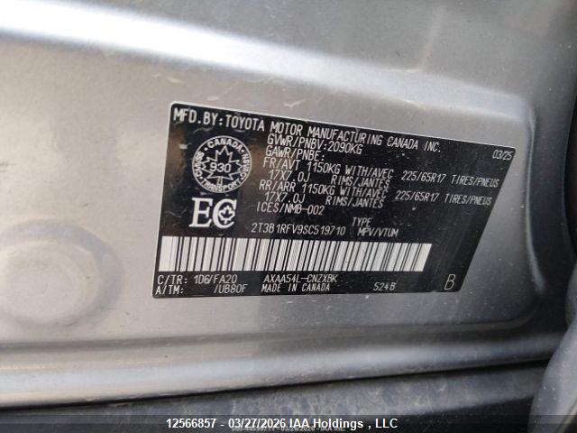 2025 Toyota Rav4 Le მანქანა იყიდება აუქციონზე, vin: 2T3B1RFV9SC519710, აუქციონის ნომერი: 12566857