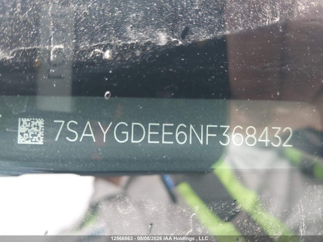 12566863 :رقم المزاد ، 7SAYGDEE6NF368432 vin ، 2022 Tesla Model Y Long Range مزاد بيع