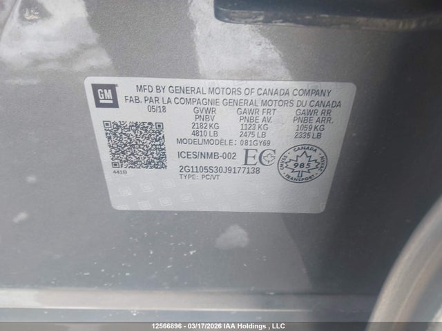 2G1105S30J9177138 Chevrolet IMPALA 1LT