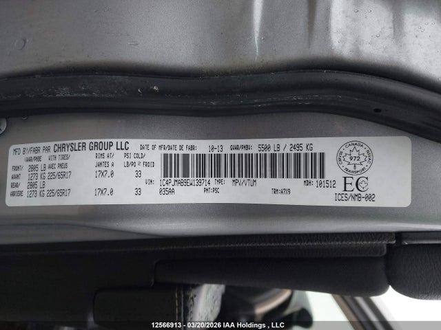 Продаж на аукціоні авто 2014 Jeep Cherokee Sport, vin: 1C4PJMAB9EW139714, номер лоту: 12566913