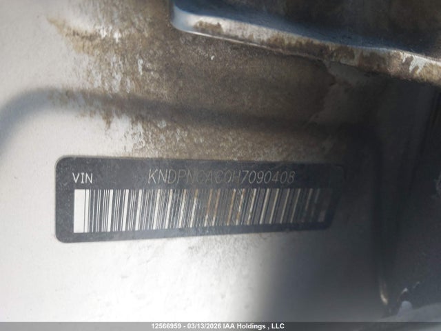 KNDPNCAC0H7090408 KIA Sportage Ex