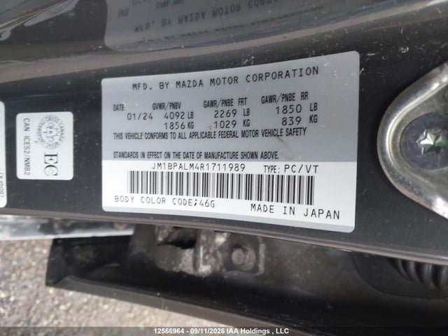 Продаж на аукціоні авто 2024 Mazda 3 Preferred, vin: JM1BPALM4R1711989, номер лоту: 12566964
