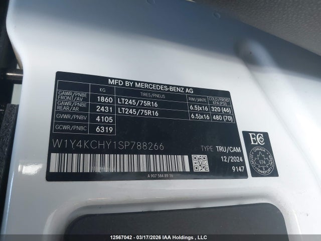 W1Y4KCHY1SP788266 Mercedes-Benz Sprinter 2500