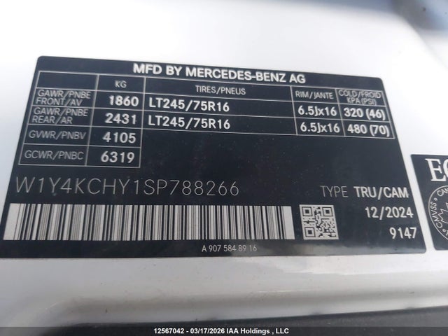 W1Y4KCHY1SP788266 Mercedes-Benz Sprinter 2500