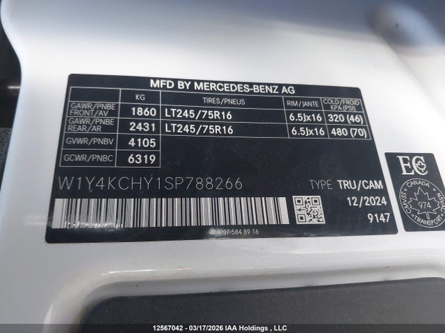 W1Y4KCHY1SP788266 Mercedes-Benz Sprinter 2500