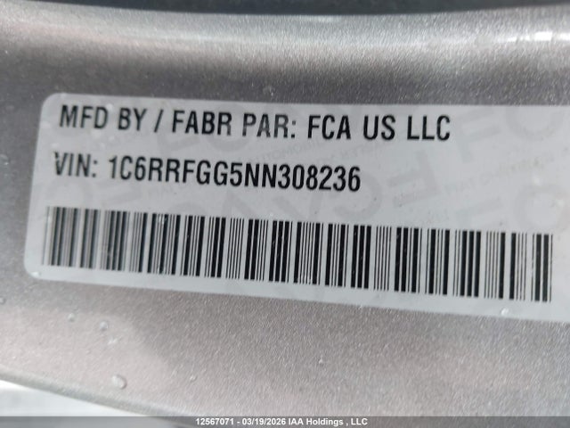 RAM 1500 Tradesman 2022 1C6RRFGG5NN308236 Image 18